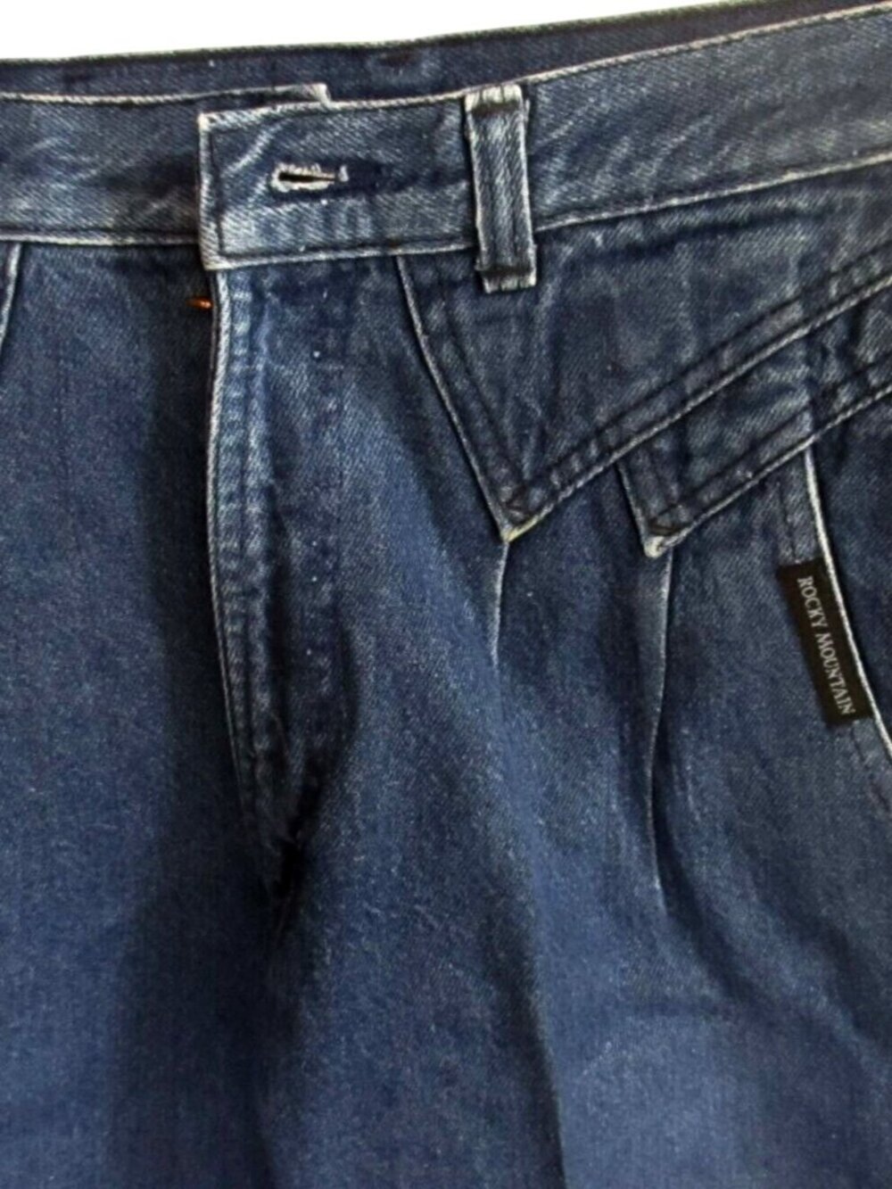 True Vintage ROCKY MOUNTAIN Jeans 9/10 26x33 DENVER RANCHER HIGH WAIST Denim